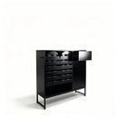 Buffet Cabinet with Storage and Woven Doors