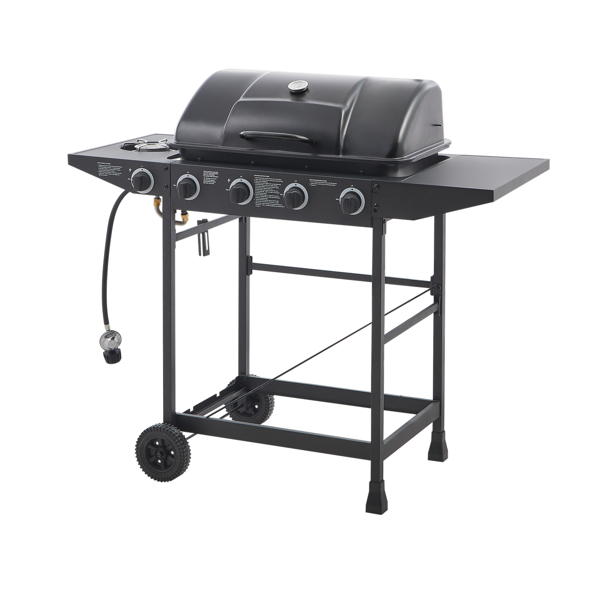 4 Burner Propane Gas BBQ Grill with Side Burner, photo 10 of 10