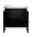 Noralie Mirrored & Faux Diamonds Console Cabinet by HouseOfZazla