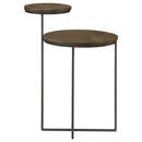 2 Tier Accent Table - Brown by HouseOfZazla