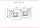Ela - TV Media Stand - Smoky Brown by HouseOfZazla