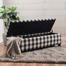 Contemporary Storage Ottoman With Seating And Storage - Black by HouseOfZazla