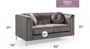 Stylish Sloped Arm Loveseat by HouseOfZazla