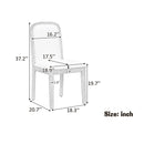 TREXM Vintage Style Dining Chair Set with 4 Upholstered Chairs