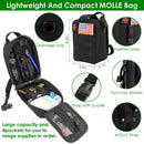 47Pcs Emergency Survival Kit Survival EDC Gear Equipment Tool First Aid Supplies Kit Tools with Pouch for Hiking Hunting Disaster Camping Adventure