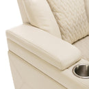 270 Degree Swivel Power Recliner With Tray Table, Phone Holder, Cup Holder, USB Port by HouseOfZazla