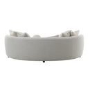 Iniko - Sofa With 6 Pillows - Beige Boucle