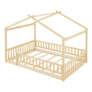 Bed House Bed Frame With Fence by HouseOfZazla