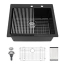 Quartz Kitchen Sink, Granite Composite, Drop In Sink With Durable Design by HouseOfZazla
