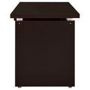 Ulloa - L Shaped Office Desk With Slide Out Keyboard Tray And Storage Drawers - Cappuccino by HouseOfZazla