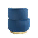 360 Degree Swivel Cuddle Barrel Accent Sofa Chairs, Round Armchairs with Wide Upholstered, Fluffy Velvet Fabric Chair for Living Room, Bedroom, Office, Waiting Rooms