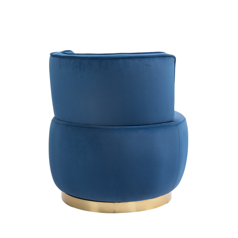 360 Degree Swivel Cuddle Barrel Accent Sofa Chairs, Round Armchairs with Wide Upholstered, Fluffy Velvet Fabric Chair for Living Room, Bedroom, Office, Waiting Rooms