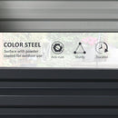 2 Piece Galvanized Raised Garden Bed, 2' x 2' x 1' Metal Planter Box, for Growing Vegetables, Flowers, Herbs, Succulents, Gray