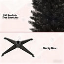 Slim Xmas Tree with Realistic Branch Tips and Plastic Stand