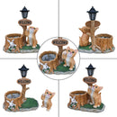 Cute Cat Planter Statue Garden Decor by HouseOfZazla