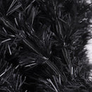 7.5FT Black Slim Artificial Christmas Tree Includes Foldable Metal Stand