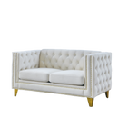 3-seater + 2-seater Combination sofa.BEIGE VELVET