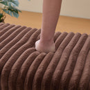 Upholstered Ottoman Coffee Table Foot Rest With Open Storage by HouseOfZazla