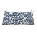 Outdoor Bench Cushions With Secure Tie Down Straps - Blue / Multi by HouseOfZazla