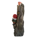 Decorative Woodland Gnome Water Fountain With LED Light - Brown by HouseOfZazla