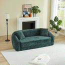 87-Inch Curved Convertible Sofa Recliner