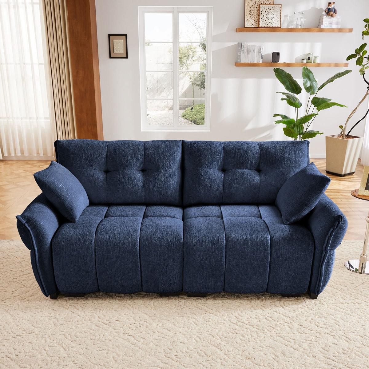 Modern Sofa & Pillows, Textured Cover, High Rebound Cushions, photo 26 of 34