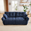 Modern Sofa & Pillows, Textured Cover, High Rebound Cushions by HouseOfZazla