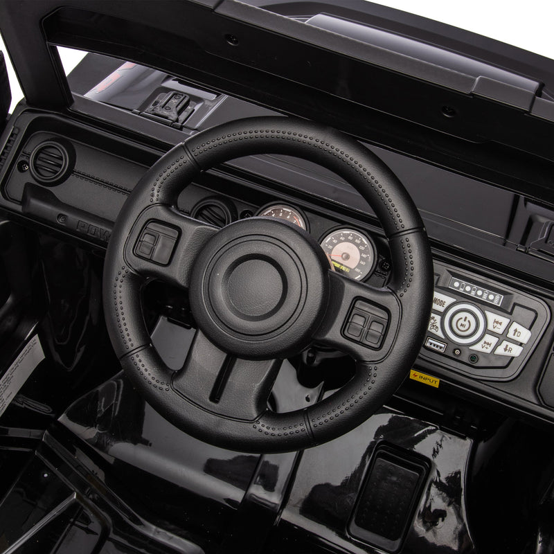 24V Ride On Large PickUp Truck car for Kids,ride On 4WD Toys with Remote Control,Parents Can Assist in Driving,Bluetooth music version,Pickup truck design with spacious storage in the rear.