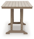 Seacliff Beach - Rectangular Counter Height Dining Table With Umbrella Option - Medium Brown by Unique Piece Furniture