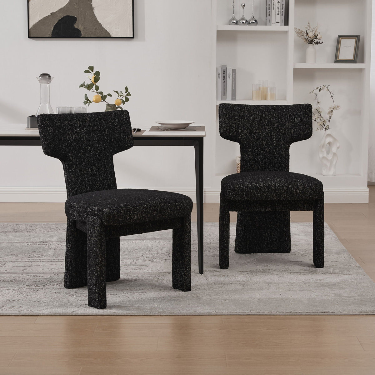 Armless Curved Back Accent Chairs, photo 37 of 40