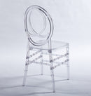 Dining Chair, Plastic Seat, Welding Chair (Set of 4) - Transparent by HouseOfZazla