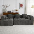 Sectional Free Combined Sofa With 2 Side Pockets by HouseOfZazla