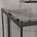 Corner Shower Enclosure, Sliding Door - Matte Black by HouseOfZazla