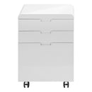 File Cabinet Rolling Mobile Storage Drawers Printer Stand - White by HouseOfZazla