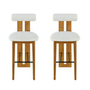 Renee Indoor Wooden Upholstered Barstool by HouseOfZazla