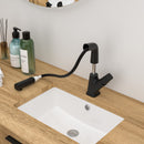 Pull Down Bathroom Sink Faucet With Three Water Modes And Construction - Matte Black by HouseOfZazla