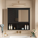 2 In 1 Wall-Mounted Mirror Cabinet With Adjustable Shelves, Soft-Close Doors, High-Definition Mirror & Storage