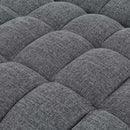 Sienna - Tufted Convertible Sleeper Sofa With Chaise - Gray by HouseOfZazla
