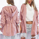 Women's Lightweight Hooded Trench Coat