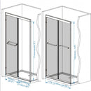 Double Sliding Shower Door With Explosion Proof Film by HouseOfZazla