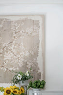 Large Cherry Blossom Canvas Art Print, Home Decor Accent Piece - Gray / White Matte by HouseOfZazla