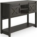 Farmhouse Entryway Table With Sliding Barn Door by HouseOfZazla