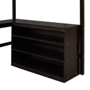 Loft Bed With Shelves With Desk by HouseOfZazla