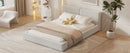 Upholstered Platform Bed, Grounded Bed With Solid Frame by HouseOfZazla
