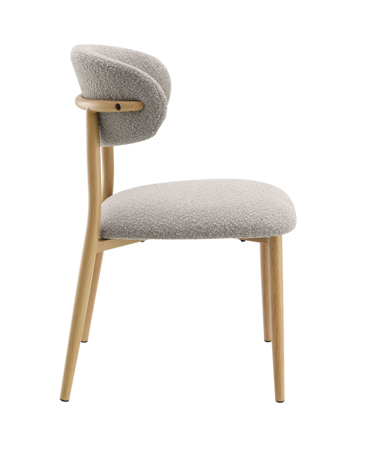 Kacey - Boucle Side Chair (Set of 2) - Gray, photo 6 of 6