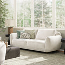 Sharon - Puffy Arm Sofa - Alpaca Off-White by HouseOfZazla
