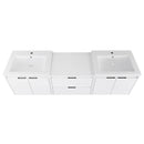 72" Bathroom Vanity With Resin Sink, Soft Close Doors, and 1-Side Cabinet by HouseOfZazla