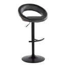 Posh - Contemporary Adjustable Barstool With Swivel & Rounded T Footrest (Set of 2) by HouseOfZazla