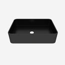 BB17 Integrated Black Ceramic Bathroom Vanity Sink by HouseOfZazla