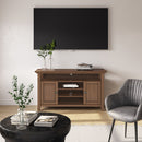 Amherst - TV Media Stand - Rustic Natural Aged Brown by HouseOfZazla
